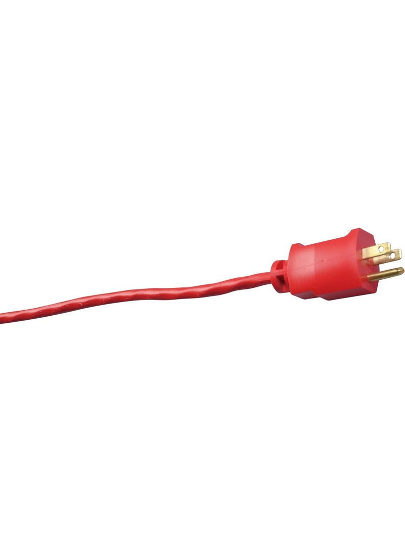 Southwire Medium Duty Extension Cord, 50Ft, 14 Gauge, 3 Conductor, General Use Cord, SJTW, Red, 2408SW8804 - Image 3