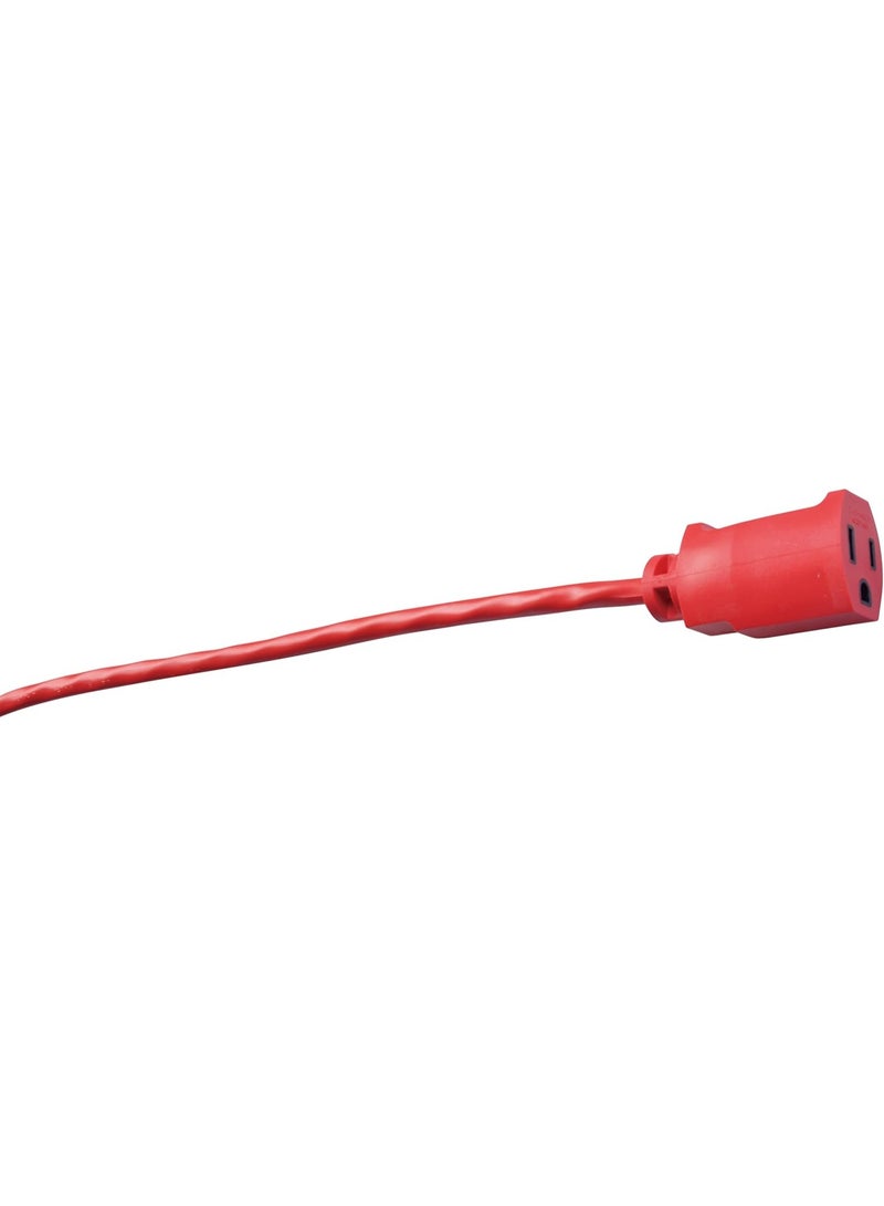Southwire Medium Duty Extension Cord, 50Ft, 14 Gauge, 3 Conductor, General Use Cord, SJTW, Red, 2408SW8804 - Image 2