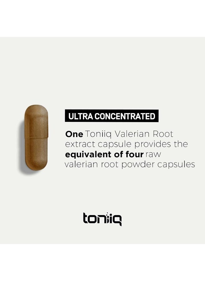 Toniiq Ultra High Strength Valerian Root Capsules - 1,300mg 4X Concentrated Extract - The Strongest Valerian Root Supplement Available - 120 Capsules  - Image 5