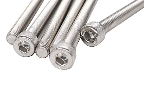 binifiMux 6pcs M8 x 150mm Hex Socket Cap Bolts Screws 304 Stainless Steel Full Thread - Image 5