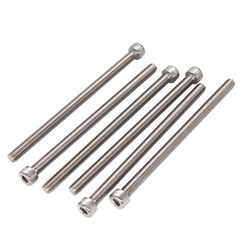 binifiMux 6pcs M8 x 150mm Hex Socket Cap Bolts Screws 304 Stainless Steel Full Thread - Image 1