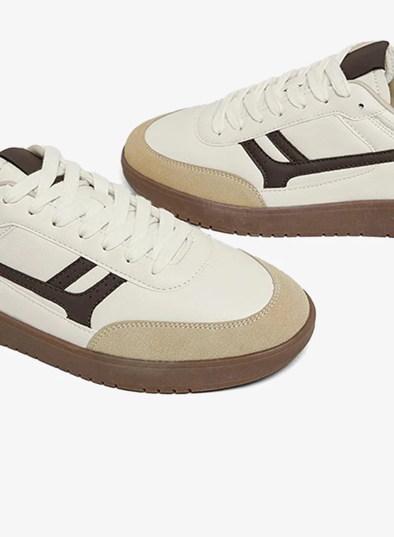R&B Color Lace Up Sneakers