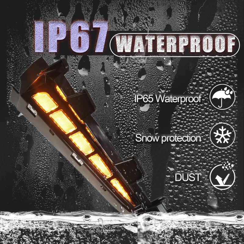 GEEGEETOP LED Front Wheel Arches Side Marker Light Sequential Turn Signal Lamp Fit for Toyota Tacoma 2024 2025 2026,Replacement Front Fender Flares OEM Trim Upgrade DRL Kit(Only Fit SR SR 5 Model) - Image 5