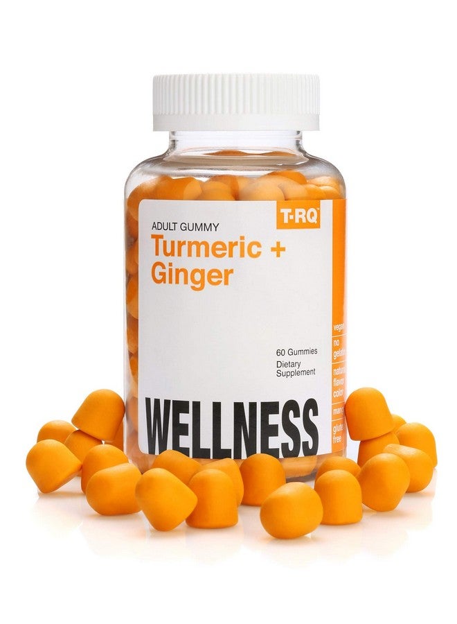 T.RQ Turmeric + Ginger Gummy (Dietary Supplement) Natural Mango 60 Count - Image 1