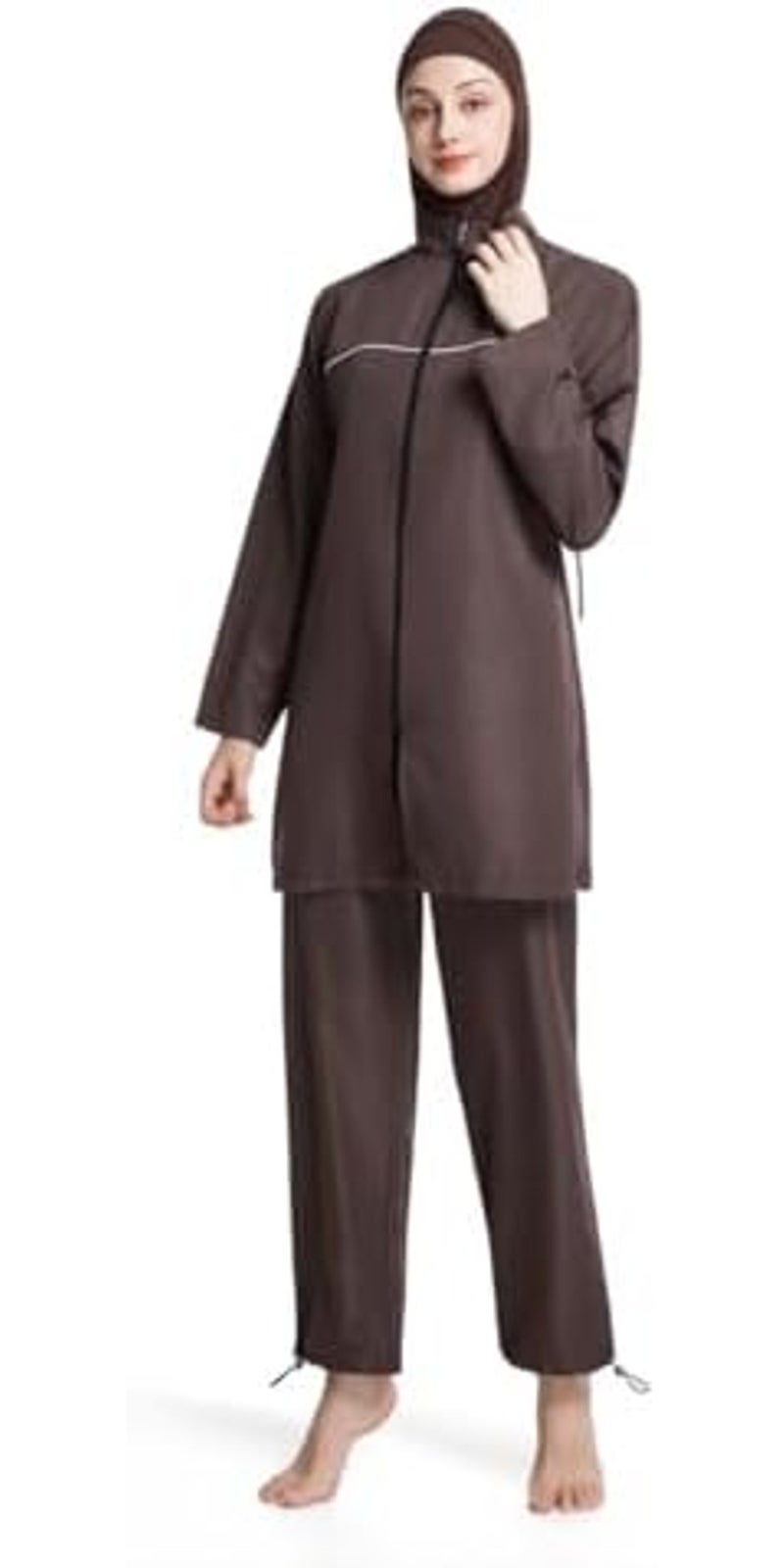 Modest Swimwear for Women, Full Coverage Burkini Set with  Hijab - Image 2