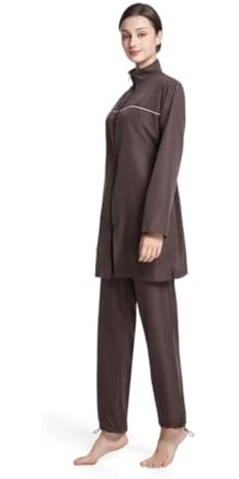 Modest Swimwear for Women, Full Coverage Burkini Set with  Hijab - Image 4