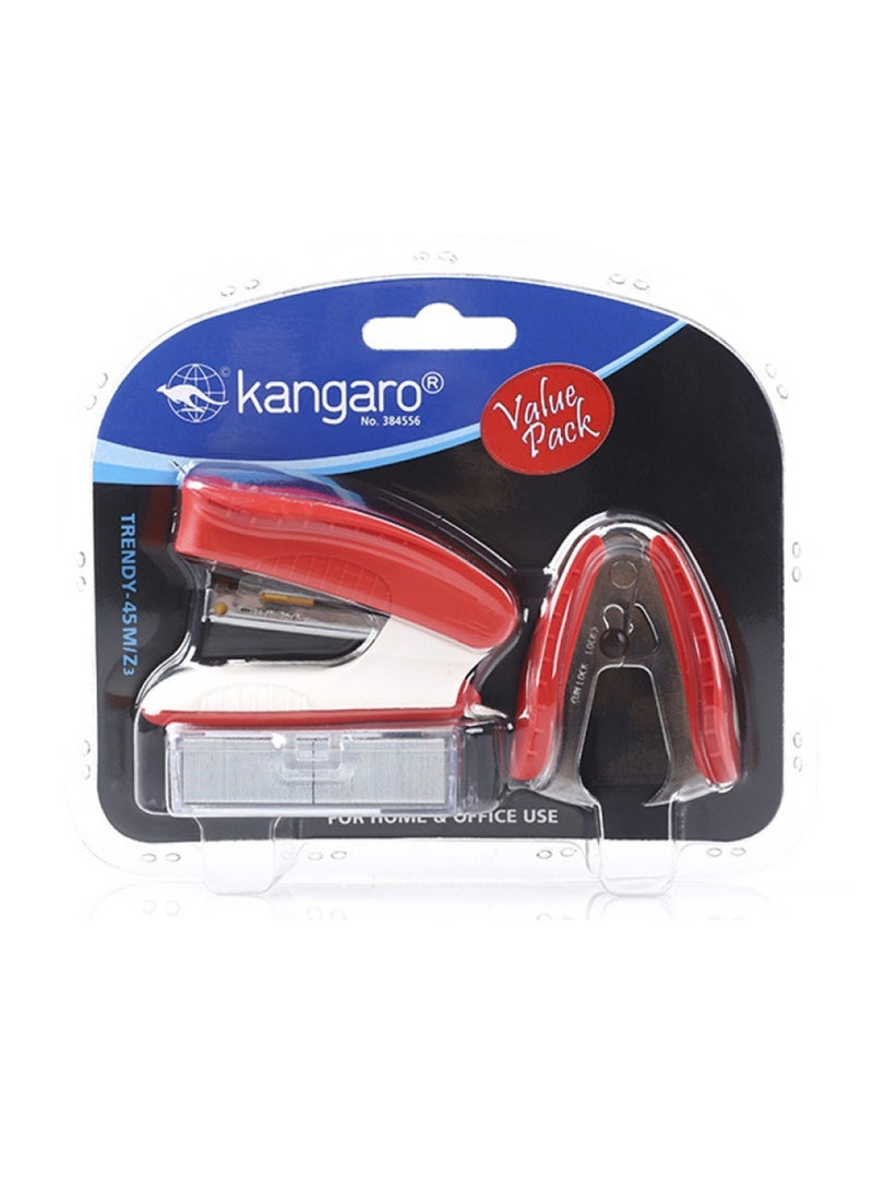 Kangaro Desktop Stapler With A Pack Of Pins And Staple Remover Assorted Colours  - Image 3