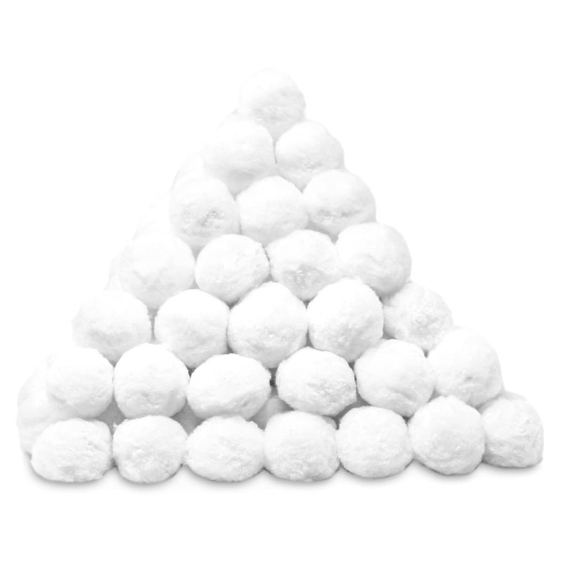 SWIMLINE HYDROTOOLS Pool Filter Media Balls Upgrade Alternative For Sand & Glass | 1.5 lbs Replace 50 lbs Of Sand | Filtration Down To 3 Microns | Reusable Up To 5 Years | Sand Cartridge Filters White - Image 1