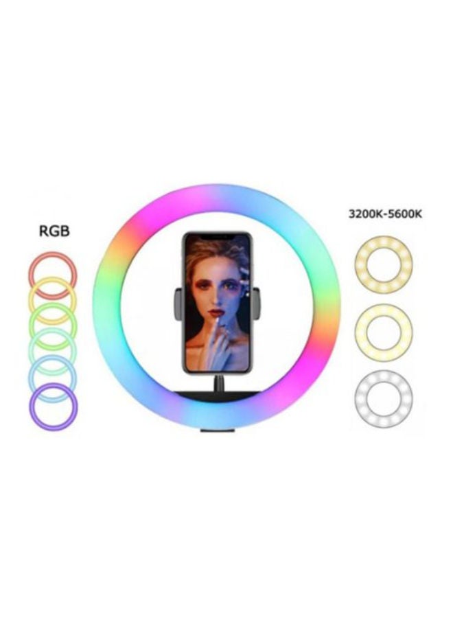 SHOPI MJ33 RGB LED | Soft Ring Light 26CM | With Phone Holder | Ring Light  - Image 5