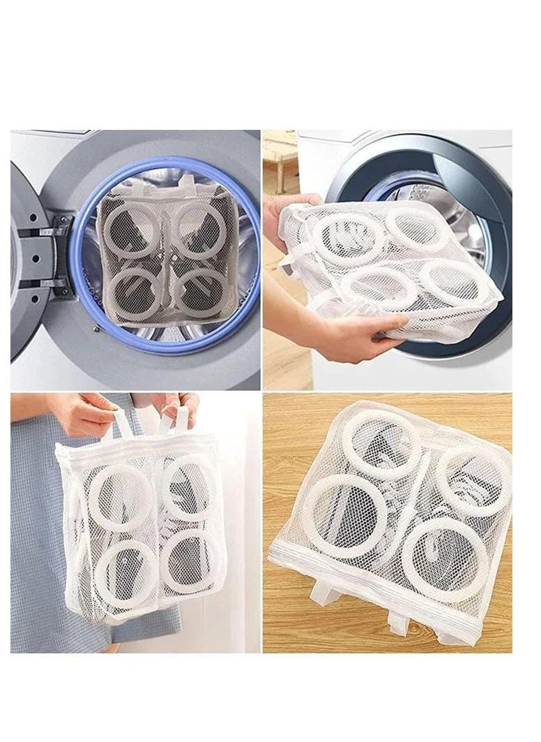 Generic - Shoe Washing Bags Laundry Bags with Zip Closure Reusable Hanging Bag for Sneakers Running Shoes and Socks 2 Pcs - Image 1