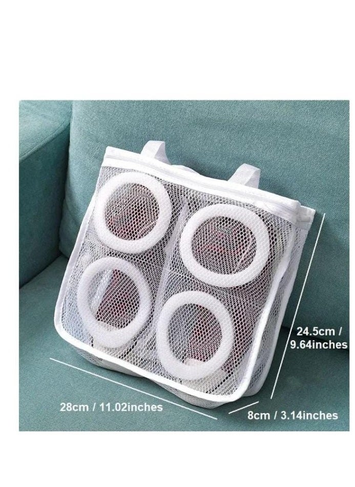 Generic - Shoe Washing Bags Laundry Bags with Zip Closure Reusable Hanging Bag for Sneakers Running Shoes and Socks 2 Pcs - Image 1