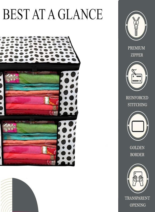 Shaping Fabric Garment Cover Non-Woven 90 GSM with Transparent Window & Double Metal Zipper - Pack of 11 | Dustproof Clothes Storage Bag for Sarees, Suits, Jackets, Shirts SCSDRL1682493517524148525585 - Image 3