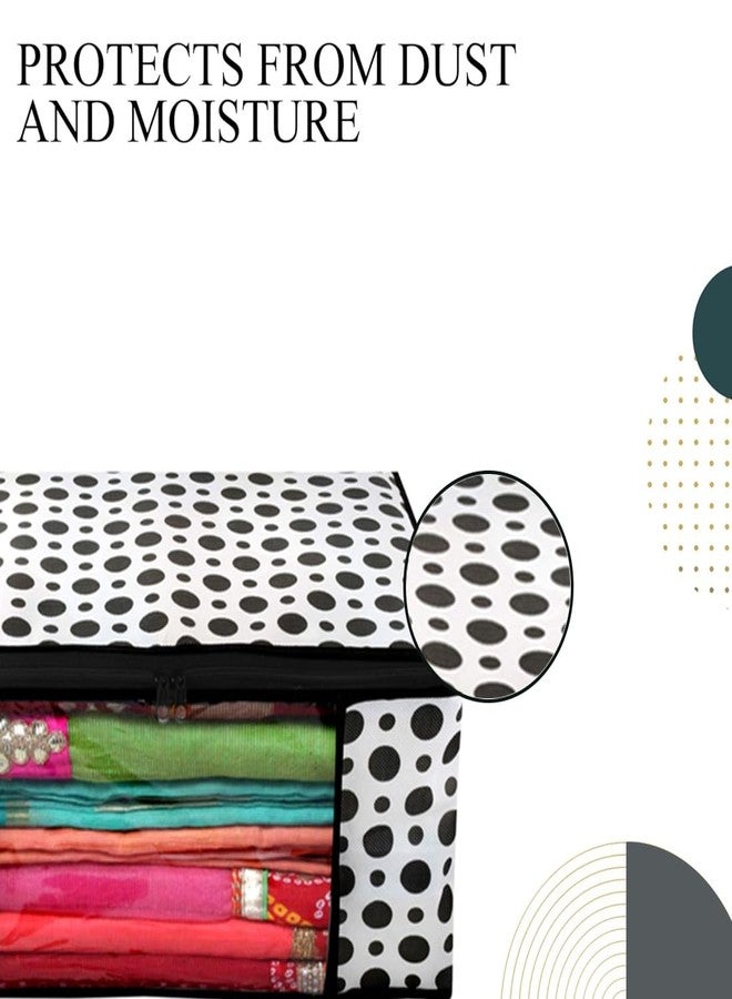 Shaping Fabric Garment Cover Non-Woven 90 GSM with Transparent Window & Double Metal Zipper - Pack of 11 | Dustproof Clothes Storage Bag for Sarees, Suits, Jackets, Shirts SCSDRL1682493517524148525585 - Image 2