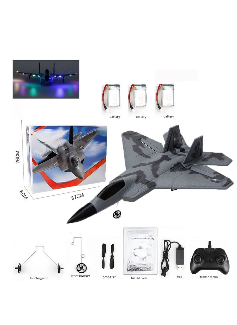 AROAQ RC Remote Radio Control Drones Airplanes F22 three Battery Toy Kids Gift  - Image 1