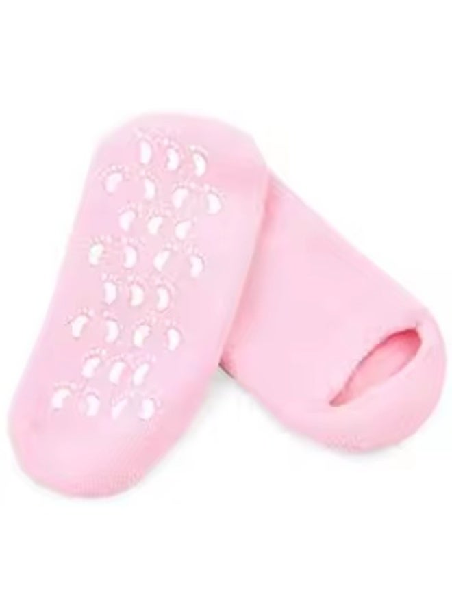 الوان متعددة الخامة جودة عالية يساعد علي ترطيب القدمين هي عبارة عن جوارب وبدخالها جل للترطيب وامان جداااا اللون قد يكون مختلف - Image 4