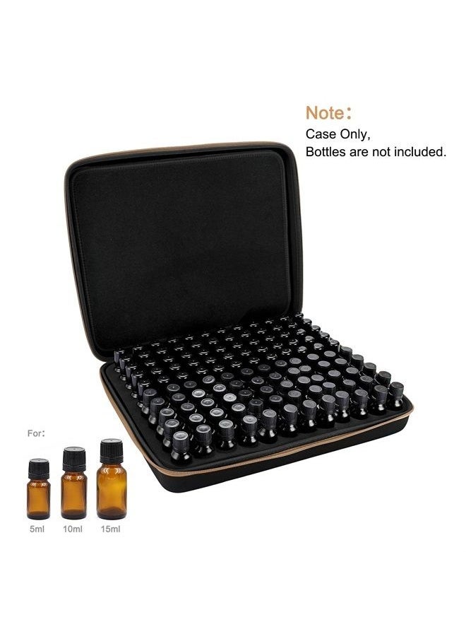 Hipiwe - 120 Bottle EVA Essential Oil Storage Carrying Case Essential Oils Organizer Holder with Foam Insert Essential Oil Traveling Bag, Holds 5ml 10ml 15ml Essential Oils, Black+ Brown - Image 1