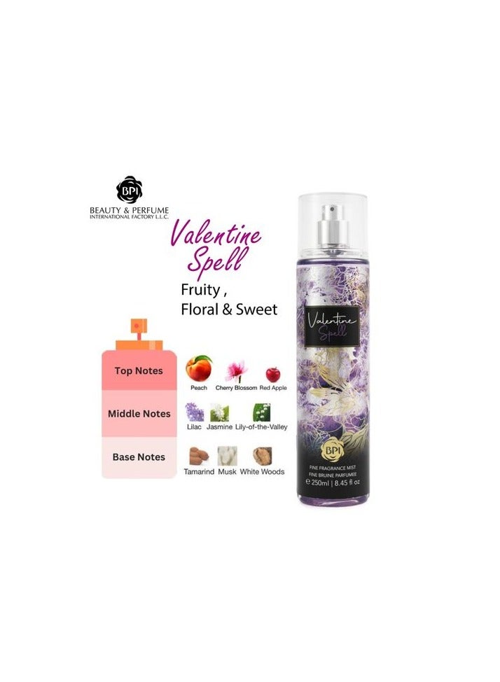BPl Valentine Spell Fragrance Mist Women 250ml - Image 2
