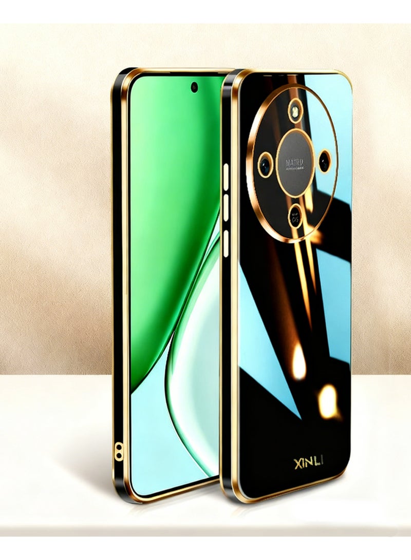 Xinli Honor X9d Case Slim Soft Protective Plating Cover, Mobile Case, Slim Design, Sleek, Scratchresistant, Highquality Plating, Protective -Black - Image 1