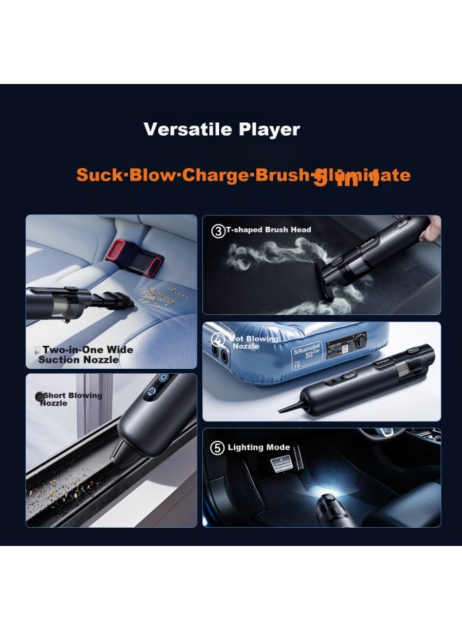 Konka Car Vacuum Cleaner, Handheld High Suction Power, Integrated Blowing And Suction, Ultra-powerful, Large Capacity, Corporate Bulk Purchase, Award Gift, Wireless, Small Portable, For Car And Home Use, Easy To Carry - Image 2