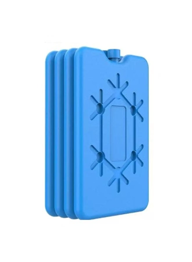 4 عبوات من أكياس الثلج لصندوق الغداء حافظ على الطعام طازجًا وأكياس حليب الأم(أزرق) - Image 1