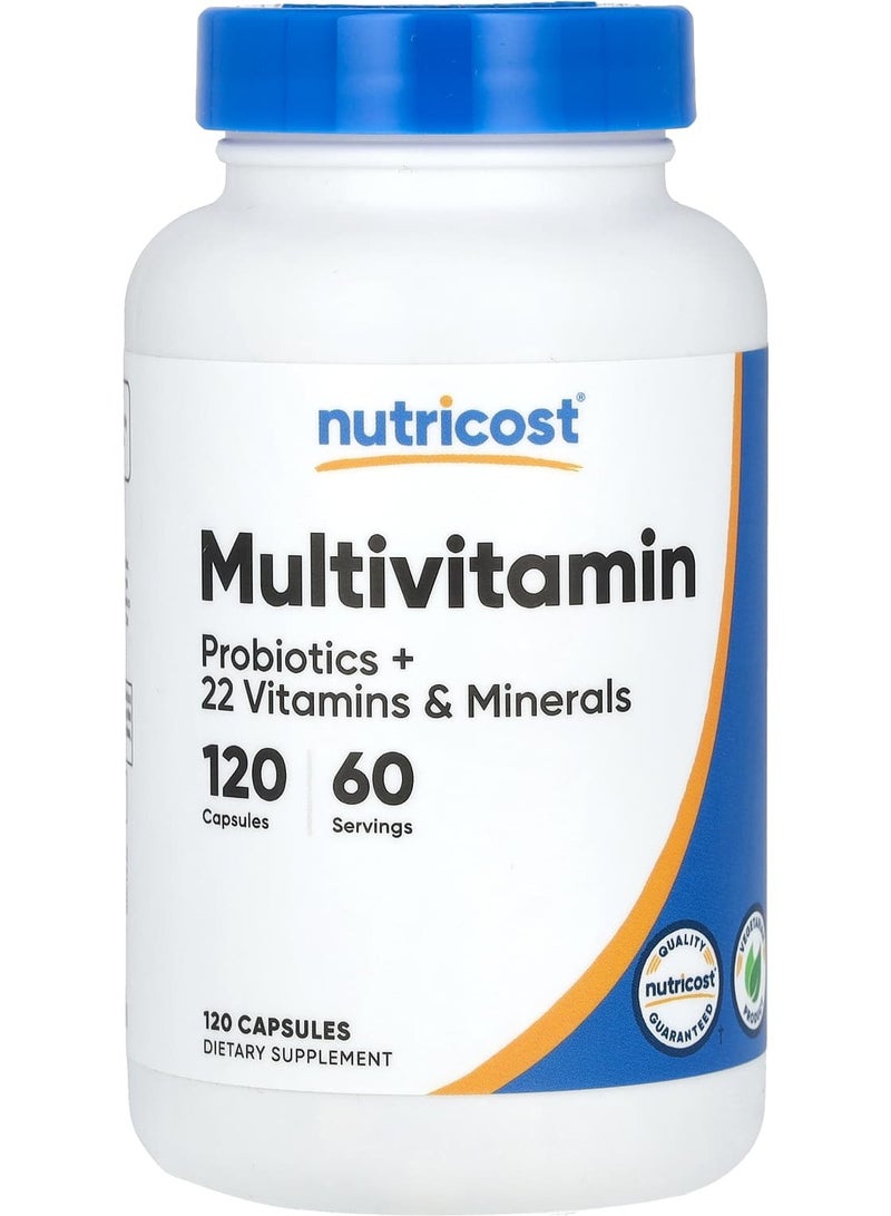 Multivitamin, Probiotics + 22 Vitamins & Minerals , 120 Capsules