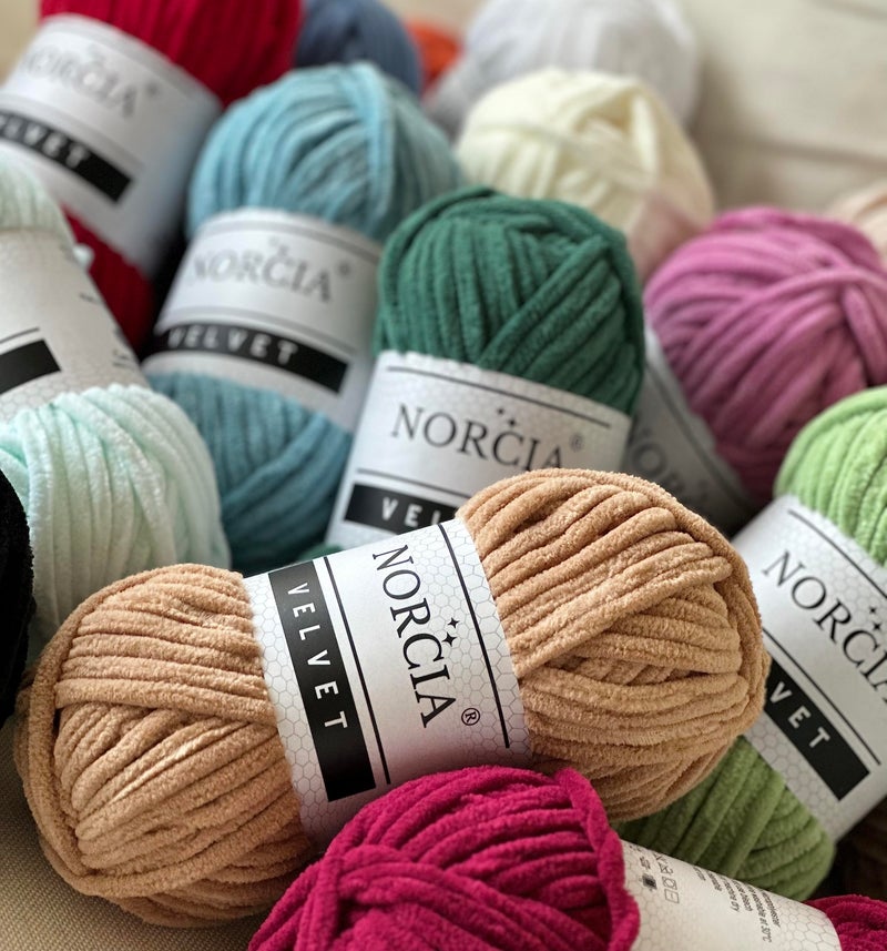 NORCIA Soft Velvet Yarn Chenille Yarn for Crocheting Super Bulky (100g-3.50oz) (68m-74.3 yds) Baby Blanket Yarn for Knitting Amigurumi Yarn for Crochet Weaving Craft (Baby Pink, 1 Skein) - Image 5