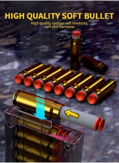 GROIC Toy Gun Soft Bullets Education Toy,Sniper Rifle Blaster Gun Barrett,Double Mirror Effect Toy Sniper Guns,DIY Toy with Rich Accessories, Shooting Games Toys for Kids  - Image 4