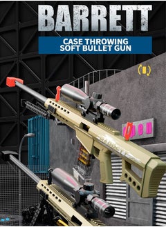 GROIC Toy Gun Soft Bullets Education Toy,Sniper Rifle Blaster Gun Barrett,Double Mirror Effect Toy Sniper Guns,DIY Toy with Rich Accessories, Shooting Games Toys for Kids  - Image 2