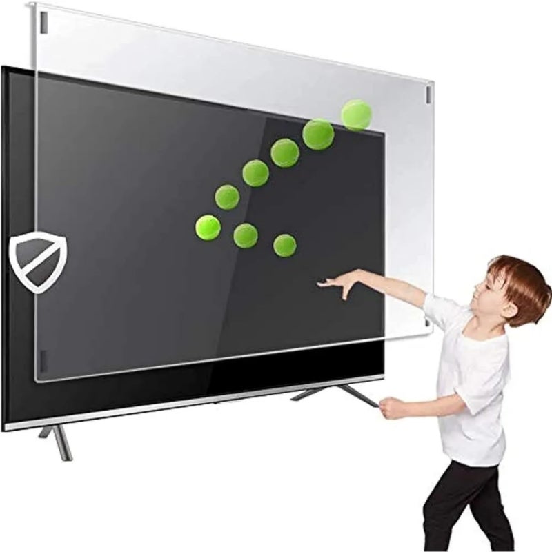 Sea Technology Marine Technology 58 Inch TV Screen Protector Shatterproof, Scratchproof, Anti-Fingerprint, TV Protector Suitable for All Screen Types, Acrylic Screen Protector 3mm Thick (58 Inch) - Image 1