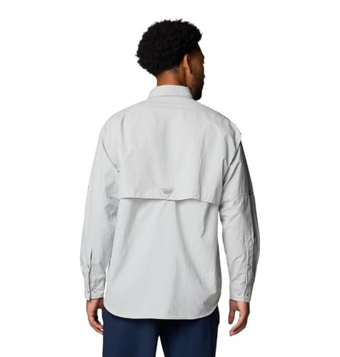 Columbia Mens PFG Bahama II Long Sleeve Fishing Shirt Cool Grey XSmall - Image 3