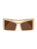 Woggles Red Pappy Stellara Brown Cateye Sunglasses
