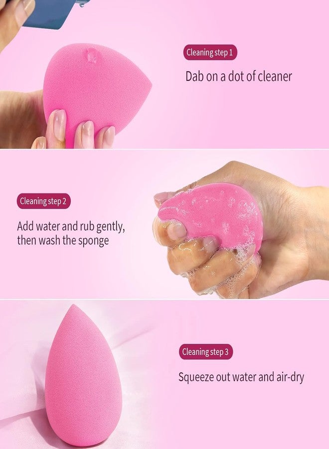 KIRA Professional Beauty Blender Makeup Sponge, Super-Soft Foam Easily Blends Foundations, Powders & Creams (Multicolour) - Image 4