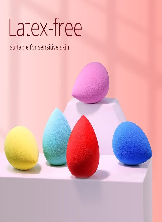 KIRA Professional Beauty Blender Makeup Sponge, Super-Soft Foam Easily Blends Foundations, Powders & Creams (Multicolour) - Image 5