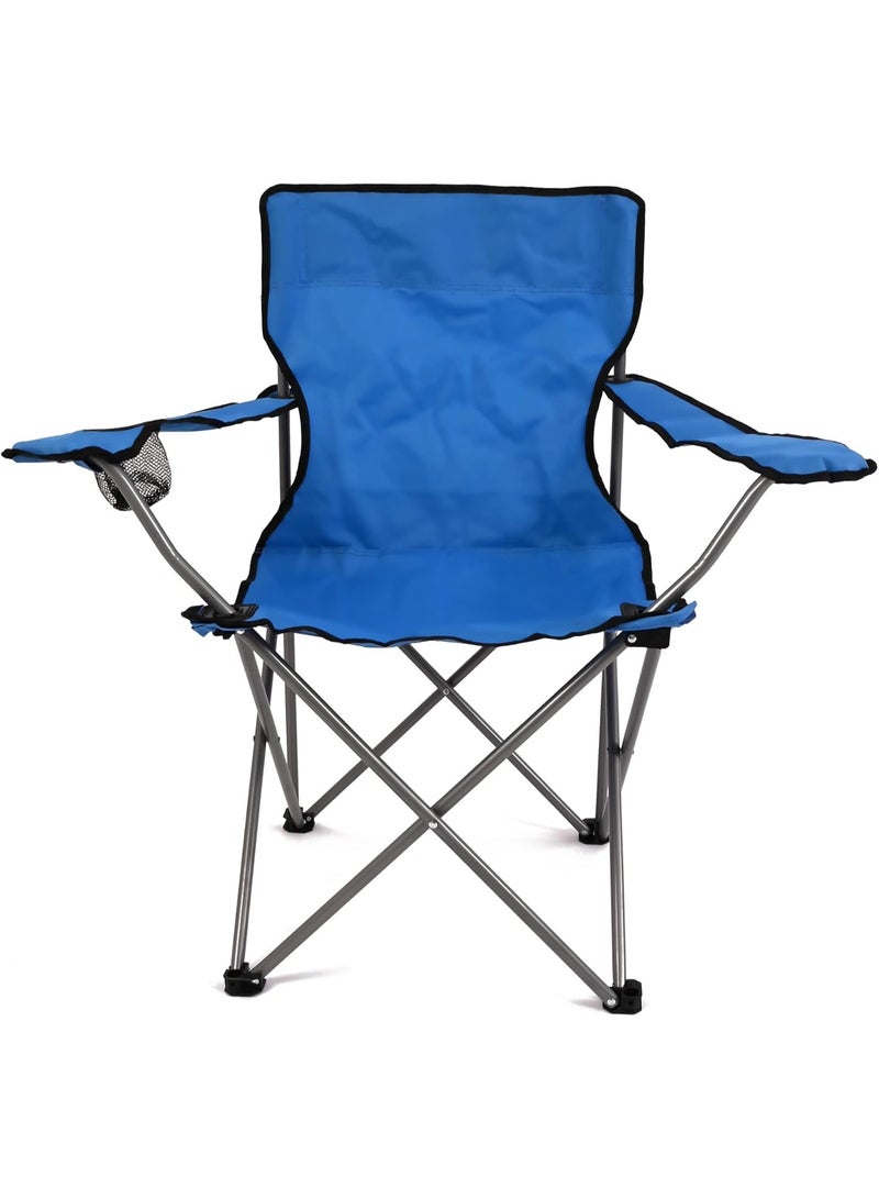 Raxoom Folding Camping Chair with Cup Holder Lightweight Foldable Portable Garden Beach Seat - Image 1