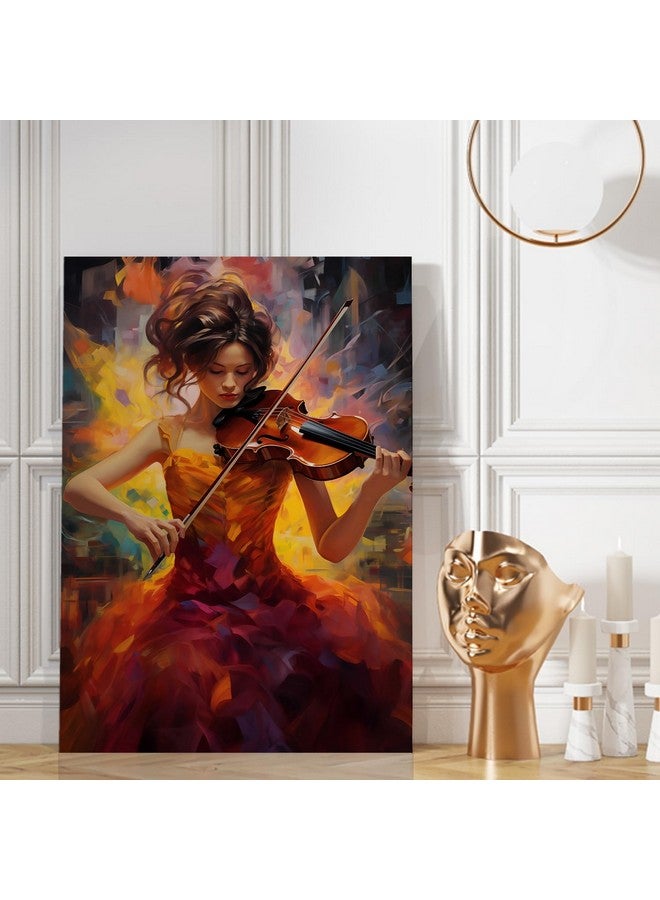 PAPER PLANE DESIGN Modern Art Canvas Gallery Wrap Painting | Eclectic Modern Art Theme | Wall Art for Living Room, Bedroom, and Office Decor | Size 20 In x 30 In DS28 - Image 1