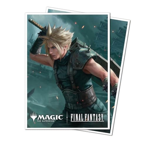 Ultra PRO Final Fantasy x Universes Beyond Cloud ExSoldier 105ct APEX Deck Protector Sleeves for Magic The Gathering Trading Card Accessories Collectible Card Game Gear - Image 1