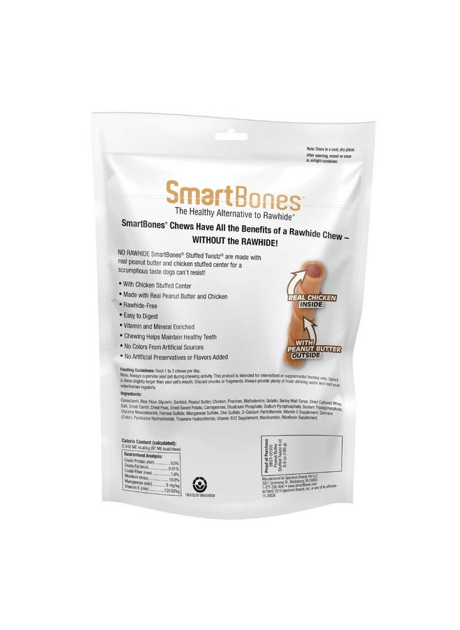 SmartBones Smartbones Stuffed Twistz with Peanut Butter 6 Count, Rawhide-Free Chews for Dogs, No Artificial Preservatives or Flavors Added (SBST-00300)  - Image 2
