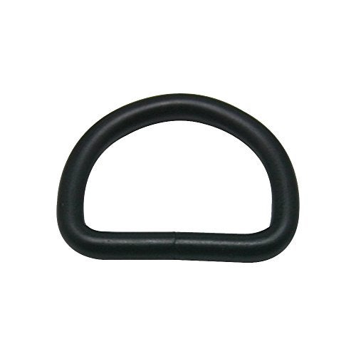 CISONE Metal D Ring Buckle Nickel Plated 1" Inside Diameter Pack of 20 (Black) - Image 1