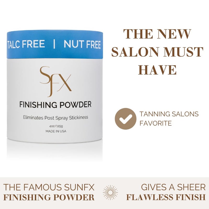 SunFX Post Spray Tan Translucent Finishing Powder | Talc Free | Sunless Tanning Setting Powder | Shimmer | Cheeky Sunshine 4.00 Ounce (Pack of 1) - Image 4