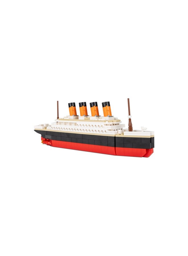 Brick Loot Titanic Micro Building Blocks Large Set - 390 Pieces Mini Bricks Ship Model Kit, DIY 3D Puzzle for Adults & Kids, STEM Educational Toy, Collectible Display, Gift for History & Ship Lovers - Image 3