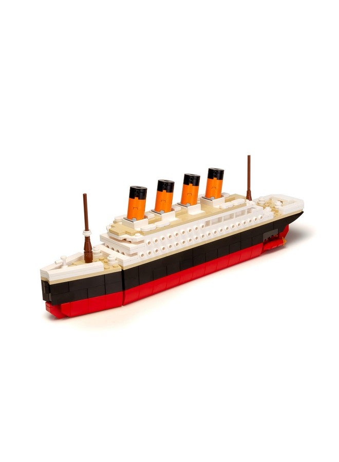 Brick Loot Titanic Micro Building Blocks Large Set - 390 Pieces Mini Bricks Ship Model Kit, DIY 3D Puzzle for Adults & Kids, STEM Educational Toy, Collectible Display, Gift for History & Ship Lovers - Image 2