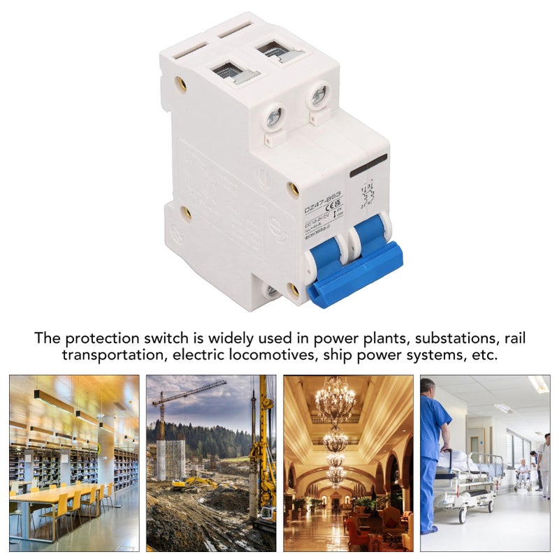 2P Photovoltaic DC Circuit Breaker High Sensitivity Overload Protection Switch DC12‑240V 4KA 32A - Image 3