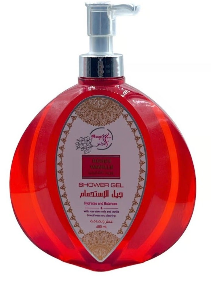 العرايس العرايس جل استحمام عطر ورد الفانيليا 600 مل 