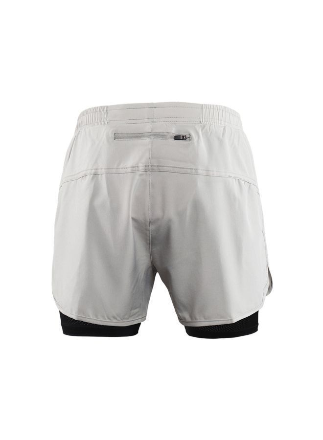 NIBEMINENT 2-In-1 Breathable Running Shorts With Longer Liner XL - Image 2