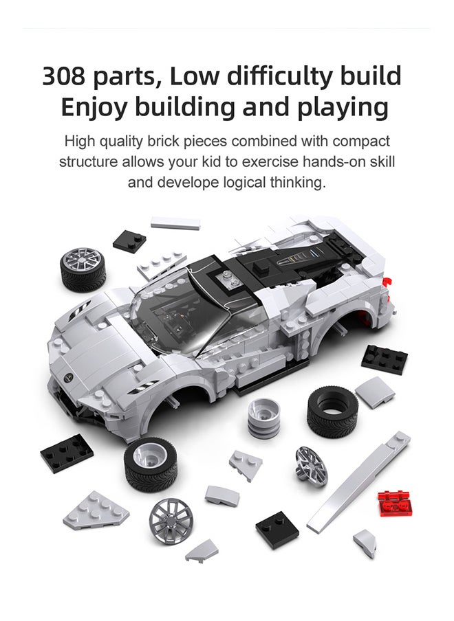 CaDA CaDA Remote Control Car with Programmable APP Toy Building Blocks Grey Lotus Evija Car Officially licensed C51071W 308pcs for +6 Years old  - Image 3