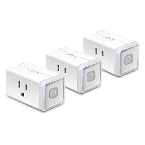 Kasa Smart Plug HS103P3, Smart Home Wi-Fi Outlet Works with Alexa, Echo, Google Home & IFTTT, No Hub Required, Remote Control,15 Amp,UL Certified, White, 3 Count (Pack of 1) - Image 1