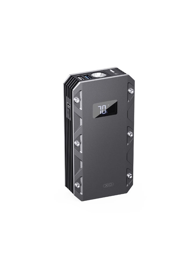 XO 3-in-1 Portable Car Jump Starter (10000mAh) - 500A Peak Current, Multi-function Power Bank & Emergency LED Flashlight - For 12V Gasoline & Diesel Engines - Image 3
