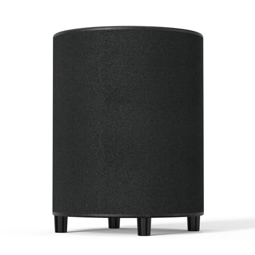 LITTOAK Powered Subwoofer, 6.5’’ Sub with DSP, Up to 100 Watts Home Theater Subwoofers, Down-Firing Subs, Class-D Amp, 40-250Hz, Low Pass dial, Phase Switch, Big Bass, Black - Image 1