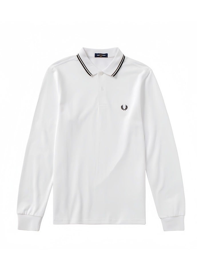 FRED PERRY Polo Shirt, Twin Tipped Fred Perry Long Sleeve Shirt  - Image 1
