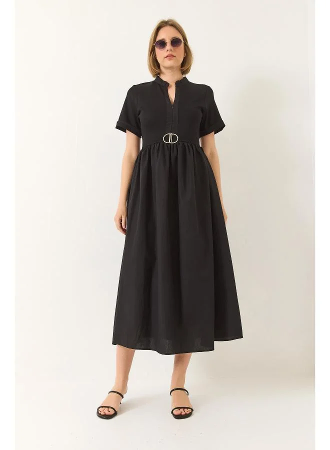 Ginger  Fit and Flare Midi Dress for Women | Best Price UAE